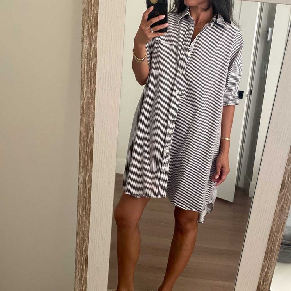SOLD R13 striped batwing shirtdress